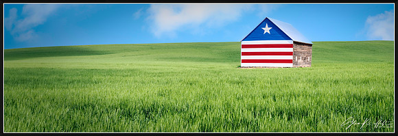 Palouse Barn Tribute to USMC Pilots